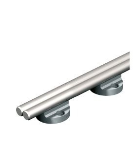 Figure: 2 precision steel shafts with stell slide WS 1 and shaft mounting blocks